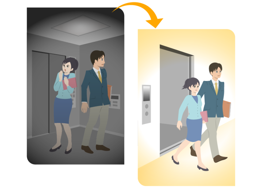 停電時自動着床装置