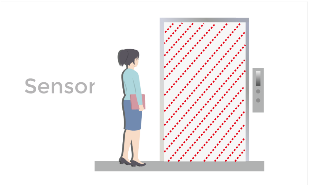 ドアビームセンサー設置