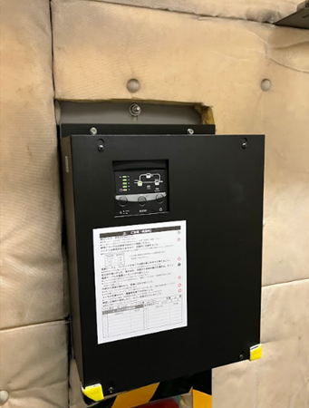 耐震対策：停電時自動着床装置　※停電発生時に最寄階に着床し、ご利用者様の閉じ込めを防ぎます。