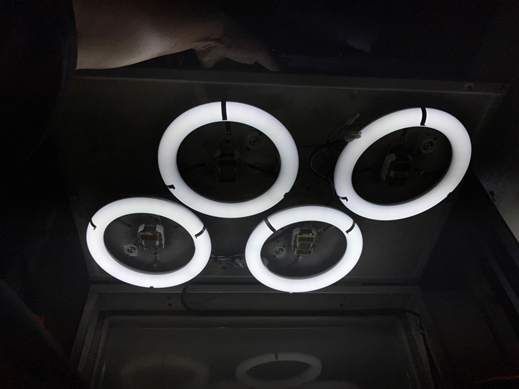 カゴ内照明LED化