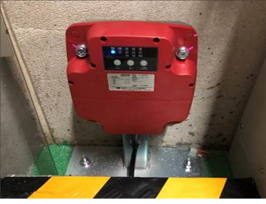 耐震対策　旧：地震時管制運転装置（S波・P波）※地震時にエレベーターを最寄階に停止し、扉を開きます
