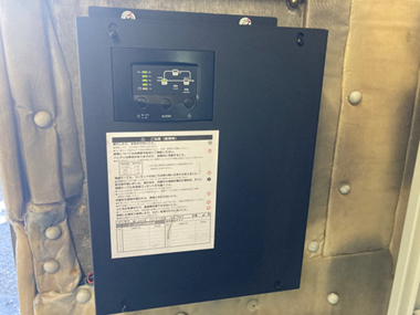 耐震対策:停電時自動着床装置 ※停電発生時に最寄階に自動で停止し、ご利用者様がエレベーター内に閉じ込められる事を防ぎます。