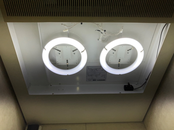 カゴ内照明LED化