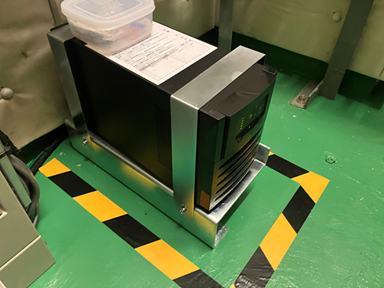 耐震対策：停電時自動着床装置※停電発生時に最寄階に自動で停止し、ご利用者様がエレベーター内に閉じ込められる事を防ぎます。