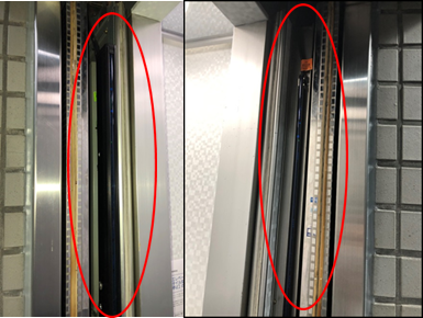 新：マルチビームドアセンサー設置　※挟まれ防止対策